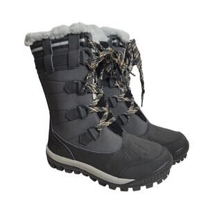 Bearpaw Desdemona Boots Womens 8 Black Waterproof Snow Ski Winter (1706W) NEW